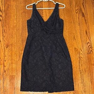 J. Crew Navy Blue Lace Dress